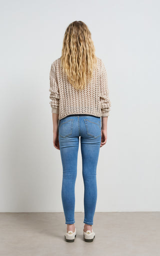 Lauren mid rise skinny jeans for women, stylish and comfortable denim fit