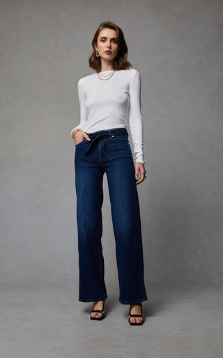 Molly Mid Rise Straight Leg Indigo Jeans