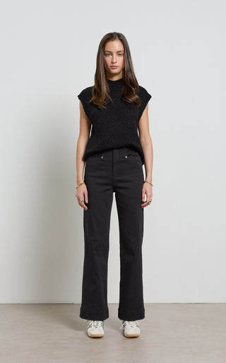 Maarte Black Wide Leg Jeans