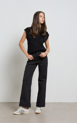 Maarte Black Wide Leg Jeans