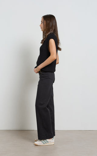 Maarte Black Wide Leg Jeans
