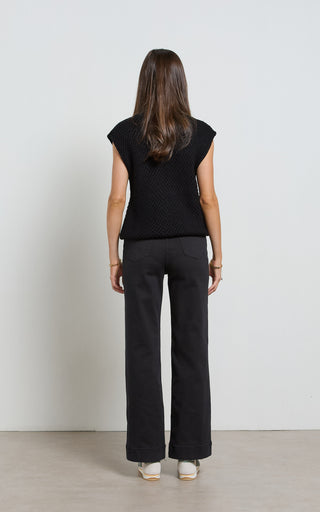 Maarte Black Wide Leg Jeans