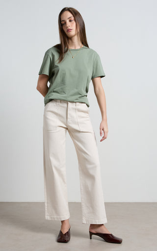 Marfa Cream Straight Leg Trousers