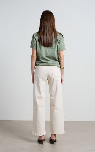 Marfa Cream Straight Leg Trousers