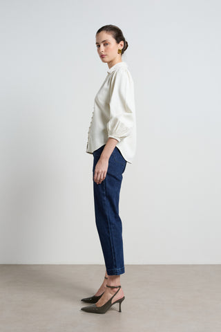 Marlowe Ivory Denim Shirt