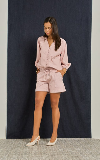 Kellina Sea Pink Shorts  DRICOPER DENIM Shorts.