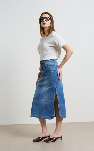 Mona Blue Denim Skirt