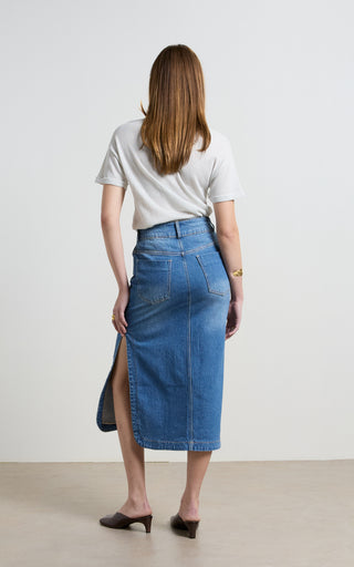 Mona Blue Denim Skirt