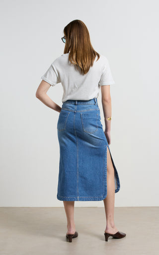 Mona Blue Denim Skirt