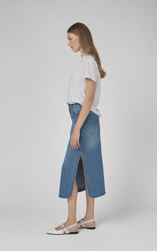 Mona Blue Denim Skirt