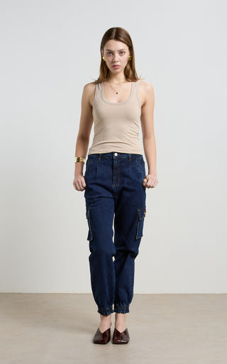 Mora Cargo Denim Pants
