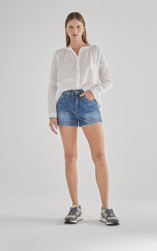 Nada Rodeo High Waisted Denim Shorts