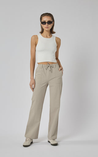 Newman Beige Active Straight Leg Pants | DRICOPER DENIM