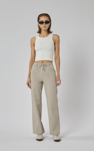 Newman Beige Active Straight Leg Pants | DRICOPER DENIM