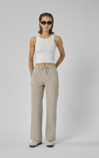 Newman Beige Active Straight Leg Pants | DRICOPER DENIM
