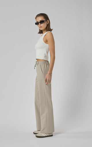 Newman Beige Active Straight Leg Pants | DRICOPER DENIM