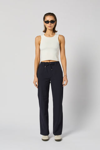Newman Navy Active Straight leg Pants