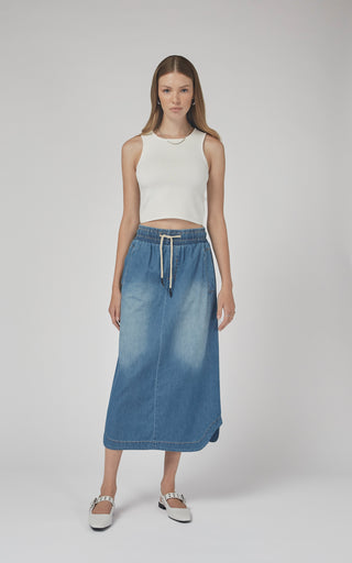 Pia Long Denim Skirt | DRICOPER DENIM