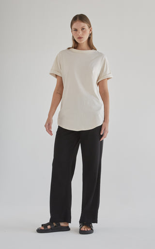 Slouchy Cream Tee