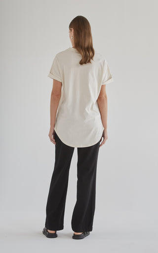 Slouchy Cream Tee