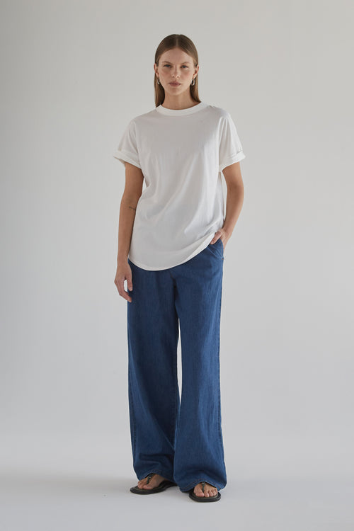Slouchy White Tee