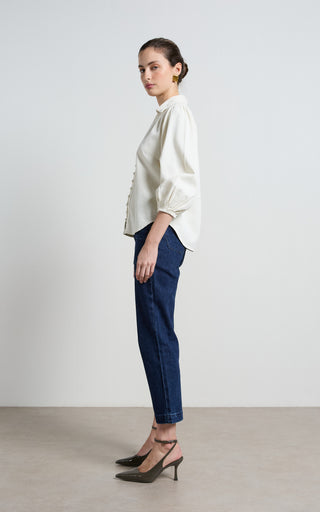Stella Stretch High Waisted Indigo Trousers