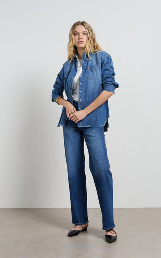 Tahiti Pacific Blue Denim Shirt