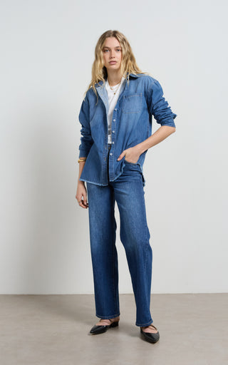 Tahiti Pacific Blue Denim Shirt