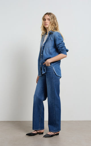 Tahiti Pacific Blue Denim Shirt