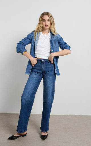 Tahiti Pacific Blue Denim Shirt