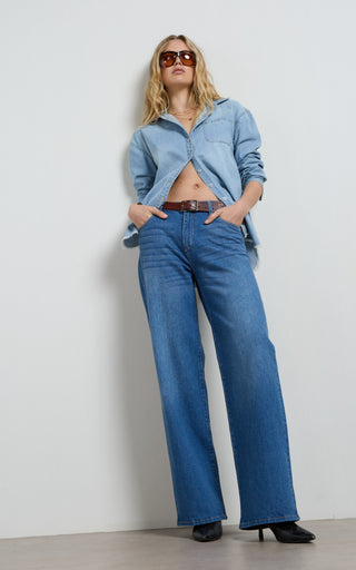 Zelda Rodeo Blue Baggy Jeans