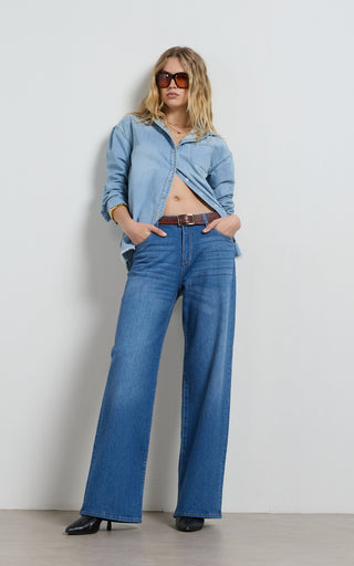 Zelda Rodeo Blue Baggy Jeans