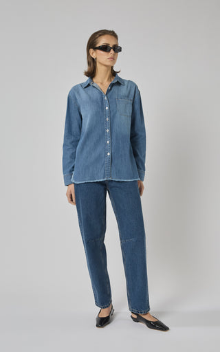 Tahiti Pacific Blue Denim Shirt | DRICOPER DENIM