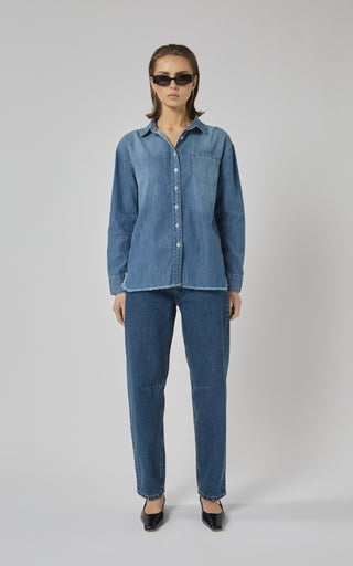 Tahiti Pacific Blue Denim Shirt | DRICOPER DENIM