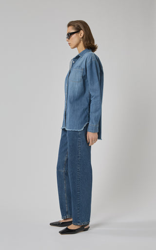 Tahiti Pacific Blue Denim Shirt | DRICOPER DENIM