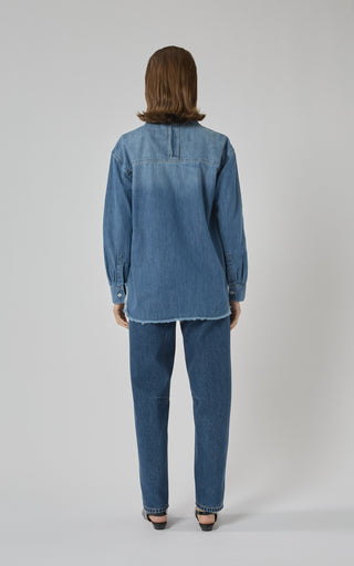 Tahiti Pacific Blue Denim Shirt | DRICOPER DENIM