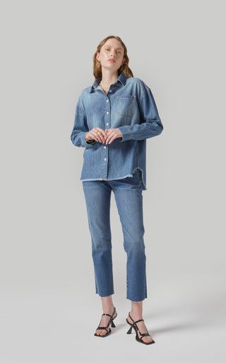 Tahiti Pacific Blue Denim Shirt | DRICOPER DENIM