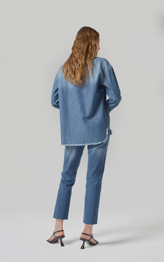 Tahiti Pacific Blue Denim Shirt | DRICOPER DENIM