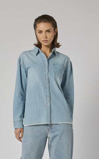 Tahiti Sunbleach Denim Shirt | DRICOPER DENIM