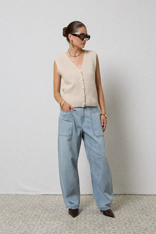 Tailored Coastal Blue Cargo Pants  DRICOPER DENIM Pants.