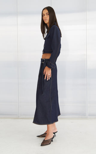 Tiffe Wrap Denim Skirt | DRICOPER DENIM