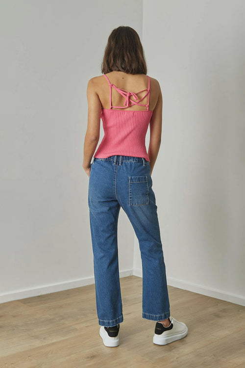 Unwind Denim Ankle Length Pants