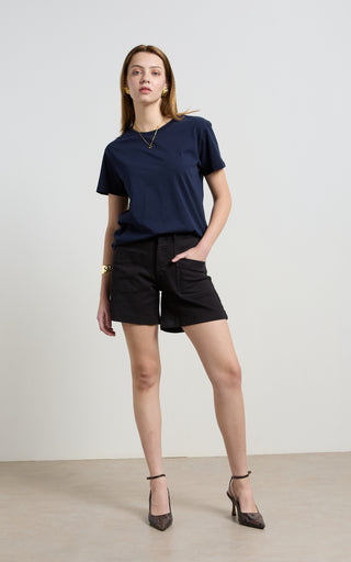 Zaplin Black Denim Shorts