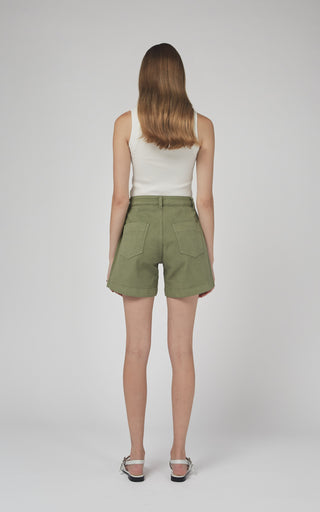 Zaplin Oil Green Shorts | DRICOPER DENIM