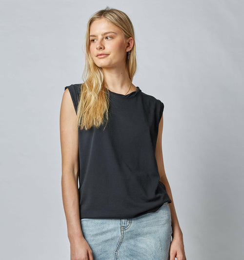 Baggie Leopard Print Modal Muscle Tee