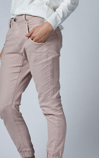 Cuffed Pink Clay Jeans  DRICOPER DENIM Jeans.