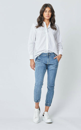 Jayda Cotton White Shirt | DRICOPER DENIM