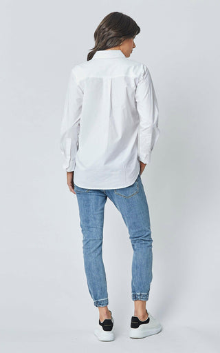 Jayda Cotton White Shirt | DRICOPER DENIM