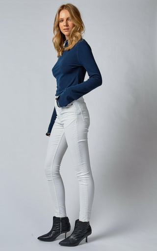 DCD High Coated White Jeans  DRICOPER DENIM HIGH JEANS.