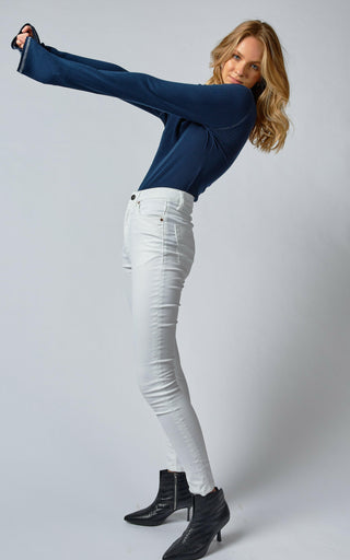 DCD High Coated White Jeans  DRICOPER DENIM HIGH JEANS.